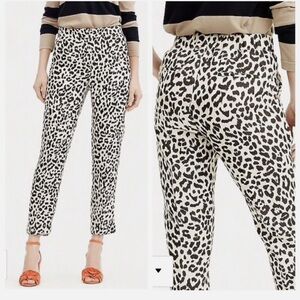J. Crew Black and White Patterned Cropped Pants